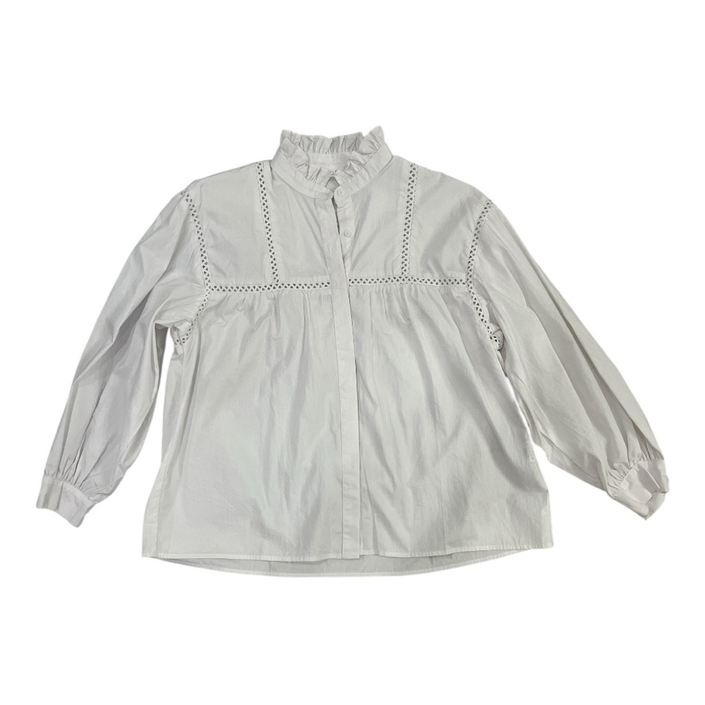 SHEIN White Button Down Shirt